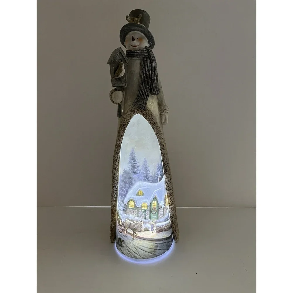 Christmas Color Changing Tall Snowman TII Collections Battery Operated 13